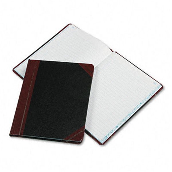 Nine2Five Boorum &amp; Pease  Record/Account Book- Record Rule- Black/Red- 150 Pages- 9 5/8 x 7 5/8 NI719545